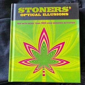 Optical Illusions Puzzle Book - Vibrant Green and Pink